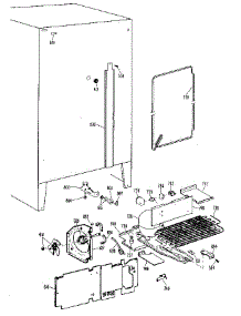 Unit parts for Kenmore Refrigerator 363.8500416 (3638500416, 363 8500416) from AppliancePartsPros.com