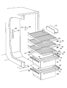 Fresh Food Section parts for Kenmore Refrigerator 363.8500417 (3638500417, 363 8500417) from AppliancePartsPros.com