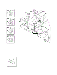 Burner parts for Kenmore Range 790.77559801 (79077559801, 790 77559801) from AppliancePartsPros.com