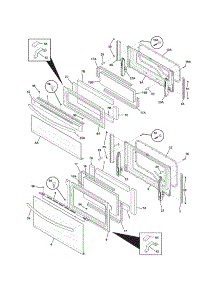 Doors parts for Kenmore Range 790.78019001 (79078019001, 790 78019001) from AppliancePartsPros.com