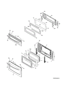 Doors parts for Kenmore Range 790.78043411 (79078043411, 790 78043411) from AppliancePartsPros.com