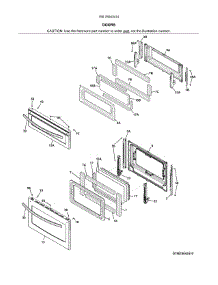 Doors parts for Kenmore Range 790.78043414 (79078043414, 790 78043414) from AppliancePartsPros.com