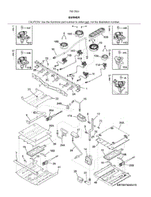 Burner parts for Kenmore Range 790.78049414 (79078049414, 790 78049414) from AppliancePartsPros.com