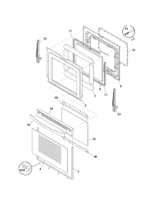 Door parts for Kenmore Range 790.78509011 (79078509011, 790 78509011) from AppliancePartsPros.com