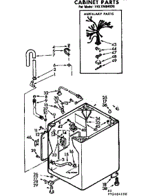 Cabinet Parts parts for Kenmore Washer 110.72404120 (11072404120, 110 72404120) from AppliancePartsPros.com
