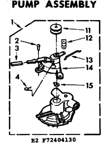 Pump Assembly parts for Kenmore Washer 110.72404130 (11072404130, 110 72404130) from AppliancePartsPros.com