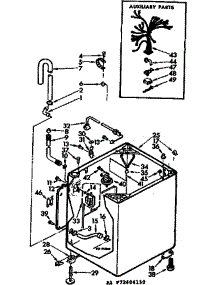 Cabinet Parts parts for Kenmore Washer 110.72404130 (11072404130, 110 72404130) from AppliancePartsPros.com