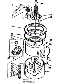 Tub And Basket Parts parts for Kenmore Washer 110.72404130 (11072404130, 110 72404130) from AppliancePartsPros.com