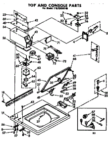 Top And Console Parts parts for Kenmore Washer 110.72404140 (11072404140, 110 72404140) from AppliancePartsPros.com
