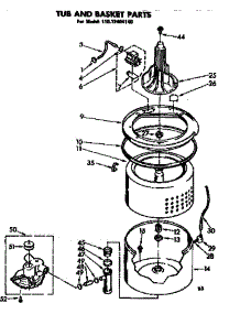 Tub And Basket Parts parts for Kenmore Washer 110.72404140 (11072404140, 110 72404140) from AppliancePartsPros.com