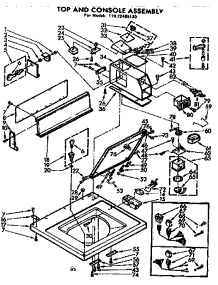 Top And Console Assembly parts for Kenmore Washer 110.72405120 (11072405120, 110 72405120) from AppliancePartsPros.com