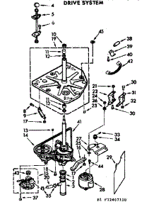 Drive System parts for Kenmore Washer 110.72407600 (11072407600, 110 72407600) from AppliancePartsPros.com