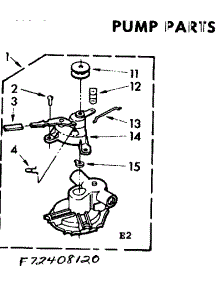 Pump Assembly parts for Kenmore Washer 110.72408120 (11072408120, 110 72408120) from AppliancePartsPros.com
