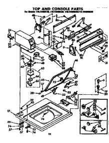Top And Console Parts parts for Kenmore Washer 110.72408130 (11072408130, 110 72408130) from AppliancePartsPros.com