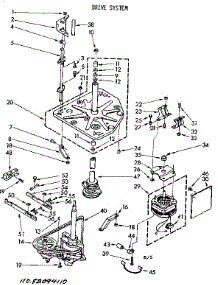 Drive Parts parts for Kenmore Washer 110.82094810 (11082094810, 110 82094810) from AppliancePartsPros.com