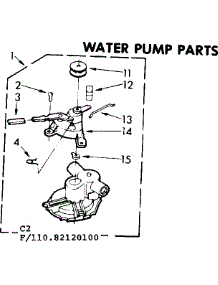 Water Pump Parts parts for Kenmore Washer 110.82120100 (11082120100, 110 82120100) from AppliancePartsPros.com