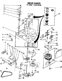 Drive Parts parts for Kenmore Washer 110.82120100 (11082120100, 110 82120100) from AppliancePartsPros.com