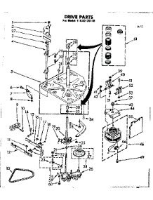 Drive Parts parts for Kenmore Washer 110.82120110 (11082120110, 110 82120110) from AppliancePartsPros.com