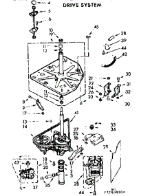 Drive System parts for Kenmore Washer 110.72408600 (11072408600, 110 72408600) from AppliancePartsPros.com
