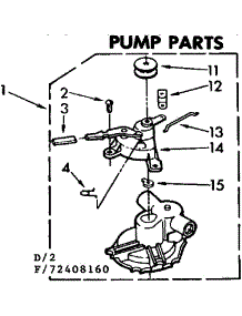 Pump Parts parts for Kenmore Washer 110.72408660 (11072408660, 110 72408660) from AppliancePartsPros.com