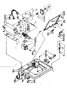 Top, Lid And Coin Box Parts parts for Kenmore Washer 110.72408670 (11072408670, 110 72408670) from AppliancePartsPros.com