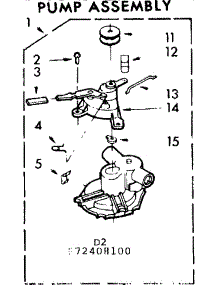 Pump Assembly parts for Kenmore Washer 110.72408800 (11072408800, 110 72408800) from AppliancePartsPros.com
