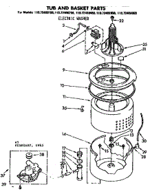 Tub And Basket Parts parts for Kenmore Washer 110.72408850 (11072408850, 110 72408850) from AppliancePartsPros.com