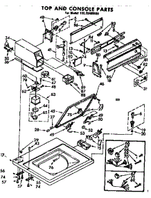 Top And Console Parts parts for Kenmore Washer 110.72409100 (11072409100, 110 72409100) from AppliancePartsPros.com