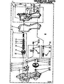 Gearcase Parts parts for Kenmore Washer 110.72409100 (11072409100, 110 72409100) from AppliancePartsPros.com