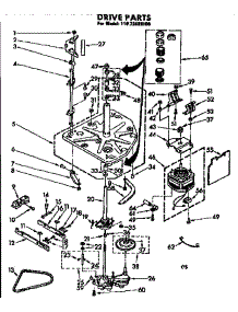 Drive Parts parts for Kenmore Washer 110.72409100 (11072409100, 110 72409100) from AppliancePartsPros.com