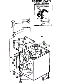 Cabinet Parts parts for Kenmore Washer 110.72409100 (11072409100, 110 72409100) from AppliancePartsPros.com
