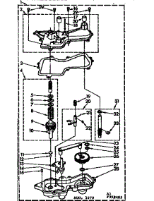 Gearcase / Transmission parts for Kenmore Washer 110.72409410 (11072409410, 110 72409410) from AppliancePartsPros.com