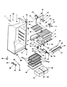Cabinet parts for Kenmore Refrigerator 253.836976EXO (253836976EXO, 253 836976EXO) from AppliancePartsPros.com