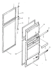 Door Parts parts for Kenmore Refrigerator 253.8369790 (2538369790, 253 8369790) from AppliancePartsPros.com