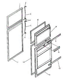 Door Parts parts for Kenmore Refrigerator 253.8375760 (2538375760, 253 8375760) from AppliancePartsPros.com