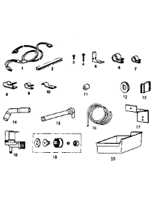 Ice Maker Installation Parts parts for Kenmore Refrigerator 253.8381260 (2538381260, 253 8381260) from AppliancePartsPros.com