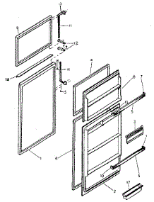Door Parts parts for Kenmore Refrigerator 253.8381260 (2538381260, 253 8381260) from AppliancePartsPros.com