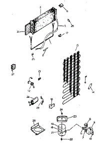 Unit Parts parts for Kenmore Refrigerator 253.8381280 (2538381280, 253 8381280) from AppliancePartsPros.com