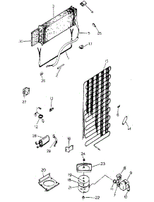 Unit Parts parts for Kenmore Refrigerator 253.8385201 (2538385201, 253 8385201) from AppliancePartsPros.com