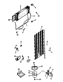 Unit Parts parts for Kenmore Refrigerator 253.8385711 (2538385711, 253 8385711) from AppliancePartsPros.com