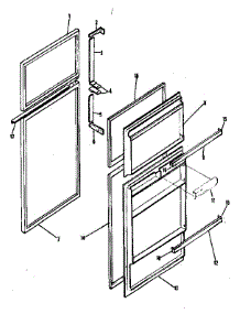 Door Parts parts for Kenmore Refrigerator 253.8387220 (2538387220, 253 8387220) from AppliancePartsPros.com
