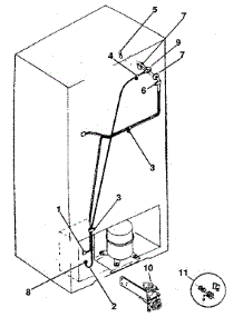 Ice Maker Installation parts for Kenmore Refrigerator 253.8387762 (2538387762, 253 8387762) from AppliancePartsPros.com