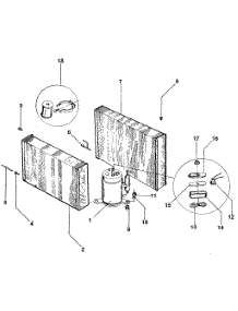 Unit parts for Kenmore Air Conditioner 253.8784110 (2538784110, 253 8784110) from AppliancePartsPros.com