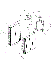 Evaporator parts for Kenmore Air Conditioner 253.8784111 (2538784111, 253 8784111) from AppliancePartsPros.com