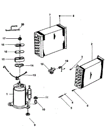 Unit parts for Kenmore Air Conditioner 253.8785101 (2538785101, 253 8785101) from AppliancePartsPros.com