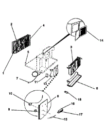Unit Parts parts for Kenmore Air Conditioner 253.8790750 (2538790750, 253 8790750) from AppliancePartsPros.com