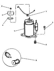 Compressor parts for Kenmore Air Conditioner 253.8790750 (2538790750, 253 8790750) from AppliancePartsPros.com