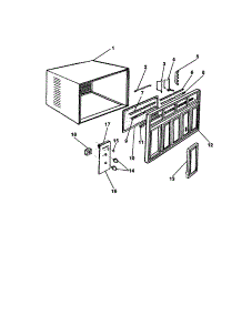 Cabinet And Front Panel parts for Kenmore Refrigerator 253.8791290 (2538791290, 253 8791290) from AppliancePartsPros.com