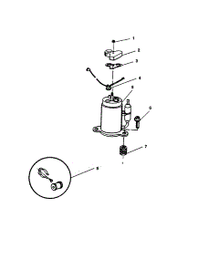 Compressor parts for Kenmore Refrigerator 253.8791290 (2538791290, 253 8791290) from AppliancePartsPros.com