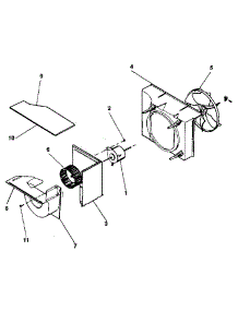 Blower Assembly parts for Kenmore Air Conditioner 253.8791460 (2538791460, 253 8791460) from AppliancePartsPros.com